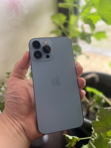 бэушный айфон 13: IPhone 13 Pro Max, Б/у, 256 ГБ, Голубой, 82 %