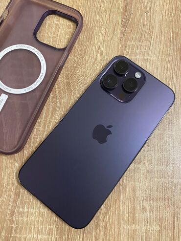 iphone 14 pro max qiymət: IPhone 14 Pro Max, 256 GB, Deep Purple, Simsiz şarj, Face ID, Barmaq izi