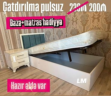 matras yeni: *Tək bazalı çarpayı*👑 _*SİFARİŞLƏ VƏ YENİ*_ *Qiymət : 200₼* Ölçü  — 1