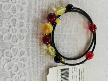 Bilərziklər: Endirim.Təbii baltik kəhrəbasından dəbli brasletlər və kolyelər.Simli — 4