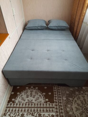 диван кроват: Диван-кровать, цвет - Синий, Новый