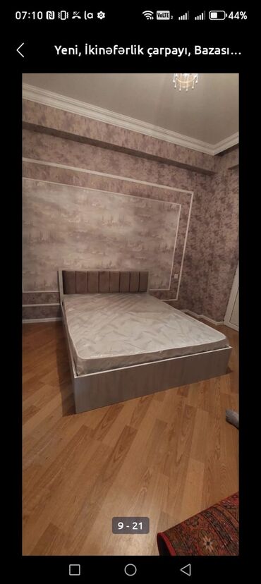 Çarpayılar: İkinəfərlik çarpayı, Bazalı, Matras ilə, Siyirməsiz -da lalafo.az — 3 Çarpayılar: İkinəfərlik çarpayı, Bazalı, Matras ilə, Siyirməsiz — 3