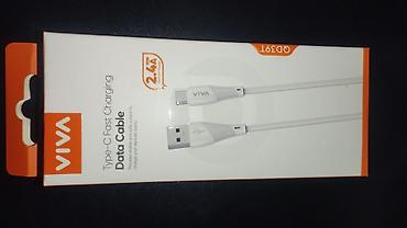 apple iphone 8 plus: VIVA Type‑C Fast Charging Data Cable - Model: QD97 - Qoşulma: USB-A → — 1