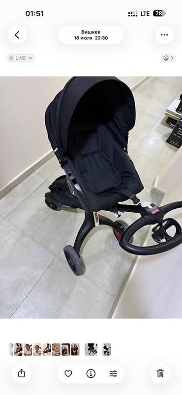 foo foo: Детская коляска Stokke Xplory (черная) - Высокая посадка: ребенок — 1