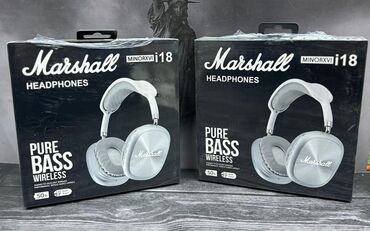 Наушниктер: Каптама, Marshall, Жаңы, Электр зымсыз (Bluetooth), Классикалык