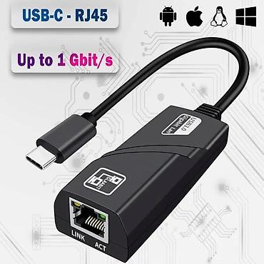 Адаптер Type-C Ethernet (USB‑C → RJ45) для проводного подключения к