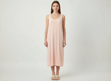 spódnice rozkloszowane pudrowy róż: Sukienka damska, rozmiar S