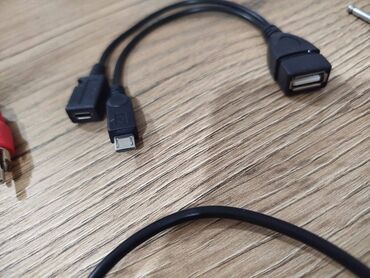 Audio və video kabellər: HDMi, AUX, RCA, OTG, USB Type C, adapter örürücü, kabel və uqolnik 90 — 12