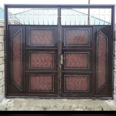 Həyət darvazaları: Dəmir darvazalar, ikilik list,17 profillə yığılan keyfiyyətli nağd və — 7