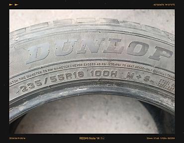 d 110: Шины 235 / 55 / R 18, Всесезонная, Б/у, 1 шт, Легковые, Япония, Dunlop — 2