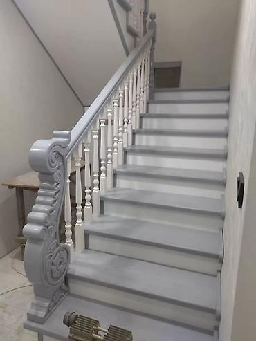 Деревянные лестницы: Деревянная лестница Для дома, Форма лестницы: Прямая, Стиль: Классический — 13