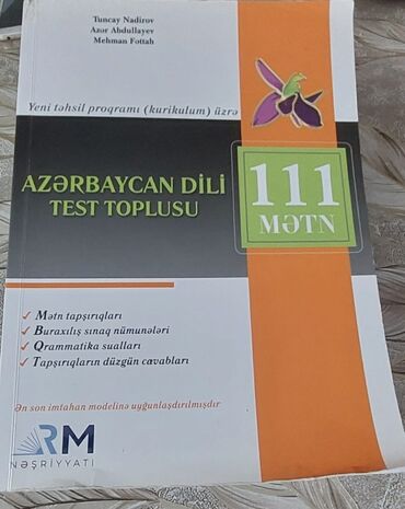 Ovçuluq və balıqçılıq: Məhsul: “Azərbaycan dili test toplusu – 111 mətn” • Müəlliflər