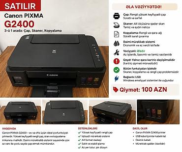 Ofis avadanlığı: Canon PIXMA G2400 – 3‑ü 1 arada çoxfunksiyalı qurğu: rəngli çap — 1
