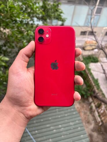 işlənmiş iphone x: IPhone 11, 64 GB, Qırmızı, Face ID