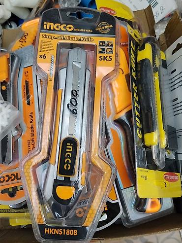 нож для фрезы: Режущие строительные ножи Ingco (Snap-off Blade Knife) - Модель — 1