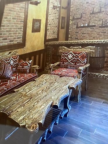 Sifarişlə qonaq dəstləri: Rustik üslubda əl işləri: interyer üçün bədii ağac işləmələri və mebel — 4