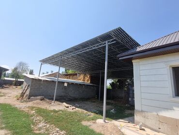 Бетонные еврозаборы: Ассалам алейкум Навес жасайбыз под ключ Арка,полу арка, одно скат — 3