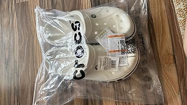 ray ben: Сабо, 45, 44, Crocs, Новый, цвет - Белый, Самовывоз — 1