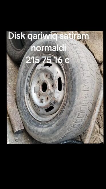22 5 təkər: 215/75 R16C ölçülü avtomobil təkəri və diski. Bu təkər modeli yüngül