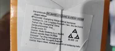Blenderi, mikseri: Delimano stapni mikser NOV nikada koriscen, u fabrickoj kutiji sa — 10