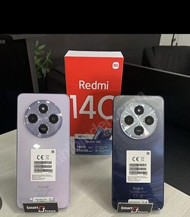 телефоны в рассрочку только паспорт без первого взноса бишкек: Redmi, Redmi 14C, Жаңы, 128 ГБ, түсү - Кара, 2 SIM