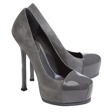 Tuflilər: Tuflilər, YSL, Ölçü: 39, rəng - Boz, İşlənmiş — 8