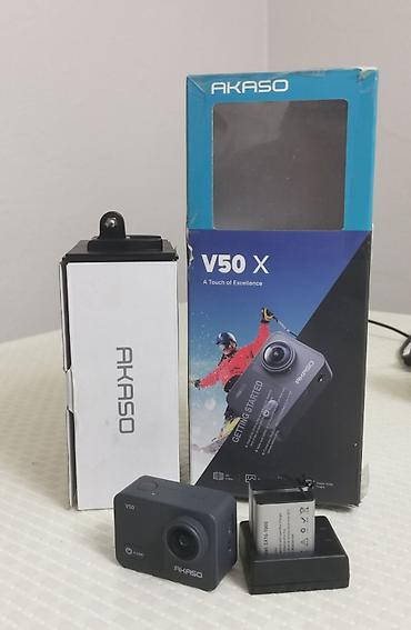 Foto və videokameralar: AKASO V50 X action kamera Xüsusiyyətlər: - Video: 4K (dama ilə qeyd) — 1