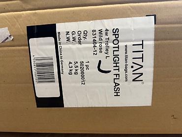 Putni koferi i torbe: TITAN WILD ROSE. Veliki Putni kofer. Veličine L, dimenzije — 11