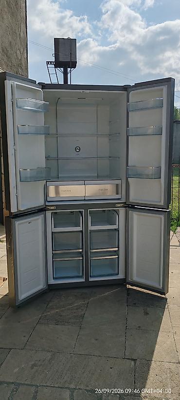 Soyuducular: İşlənmiş 4 qapılı Midea Soyuducu Satılır, rəng - Boz — 3