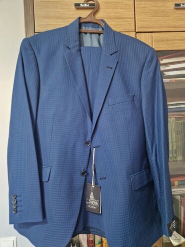 смирительная рубашка: Мужской костюм, 6XL (EU 52), Новый, цвет - Синий