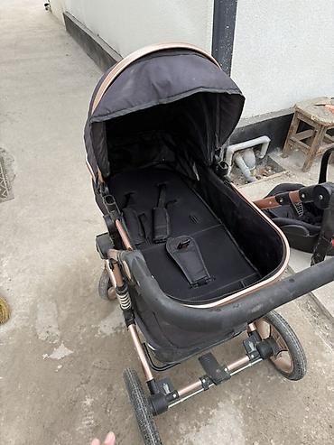 Коляски: Коляска, цвет - Черный, Б/у — 6