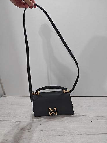 furla candy bag: Predivna crna MONA torba od prirodne junece koze Dimenzije - 25 x 13 — 3