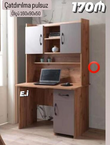 Masalar: *Yazı masası 170Azn💥ENDİRİM* ✔️Rəng seçimi var ✔️Ölçü 160x90x50 ✔️