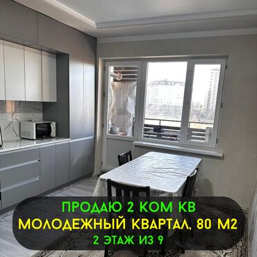 Продажа квартир: 2 комнаты, 80 м², 106 серия улучшенная, 2 этаж, Евроремонт