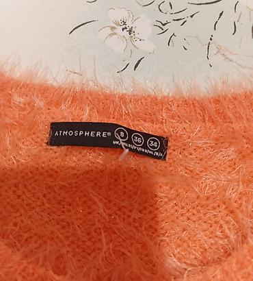 Džemperi, kardigani: Džemper Atmosphere – narandžasti, „fuzzy“/dlakasti, sa diskretnim — 2