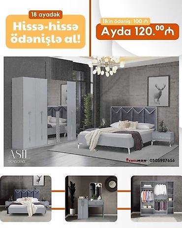 ay: Yeni yataq dəstləri KREDİTLƏ Yeni model ecazkar yataq dəstləri tək — 4