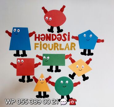 Şəkillər, tablolar: Şəkilləri çevirin zəhmət olmasa. Sinif otağı, bağça dekorları. XARI — 20