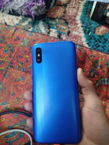 колонка с микрофоном цена: Redmi, Redmi 9A, Б/у, 32 ГБ, цвет - Голубой, 1 SIM, 2 SIM, eSIM