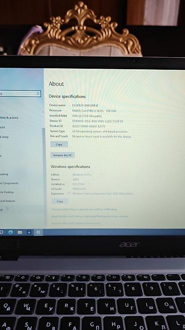 acer: Acer noutbuk – 15.6" Full HD (1080p) ekran, gümüşü korpus Texniki — 2