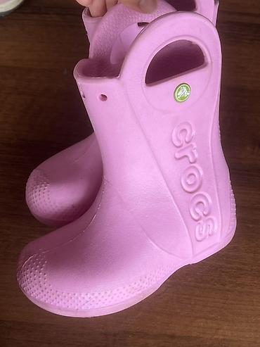 Детская обувь: Детские резиновые сапоги Crocs. - Модель: Crocs Handle It Rain Boot — 2
