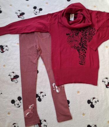 Paketi dečije odeće: Paket: Helanke, Majice, Pantalone, Za devojčice, uzrast: 7-8 godina — 7