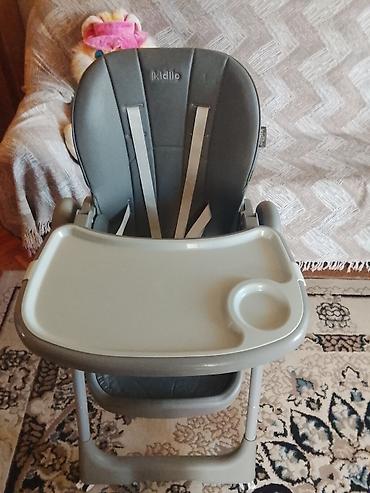 Yemək masaları, oturacaqları: Kidillo uşaq yemək kürsüsü - Rəng: boz - Yumşaq, rahat oturacaq və — 1