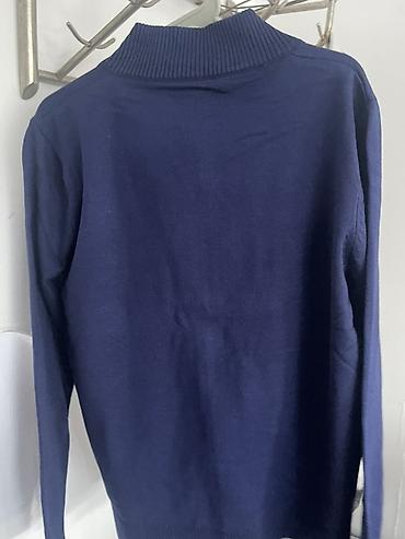 pull and: Кардиган/джемпер на молнии, темно‑синий. - Прямой крой, длинный — 2