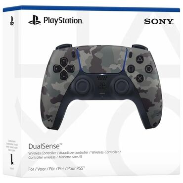 ps disk: PlayStation 5 DualSense Grey Camouflage. Tam original, bağlamadadır