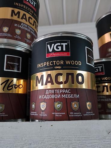 обработка масла: Масло для террас и садовой мебели VGT Premium Inspector Wood — 1