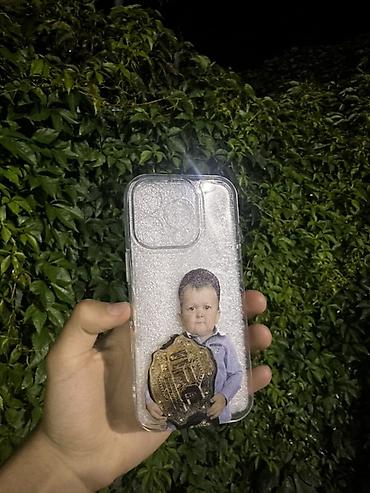 Kabrolar: Şəffaf telefon qabı – uşaq şəkilli və çempion kəməri temalı dizayn - — 2