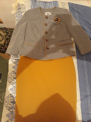 юбка солнце клеш in Кыргызстан | ДЖИНСЫ: Костюм-юбка, носила два раза, турция, покупали за 6300 юбка