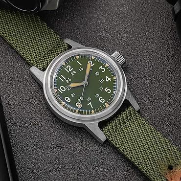 Ručni satovi: ADDIESDIVE AD2088 - 36mm - Zelena Potpuno nov muški sat ADDIESDIVE — 1