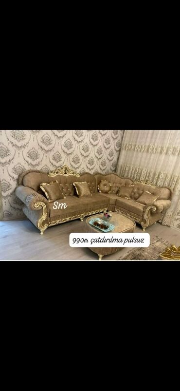 Divanlar: Künc divan, Yeni, Açılmayan, Bazasız, Nabuk, Ünvana pulsuz çatdırılma — 2