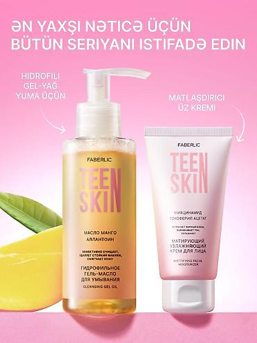 staınless steel saat: Faberlic Teen Skin seriyası – təmizləmə və nəmləndirmə üçün duet. - — 1